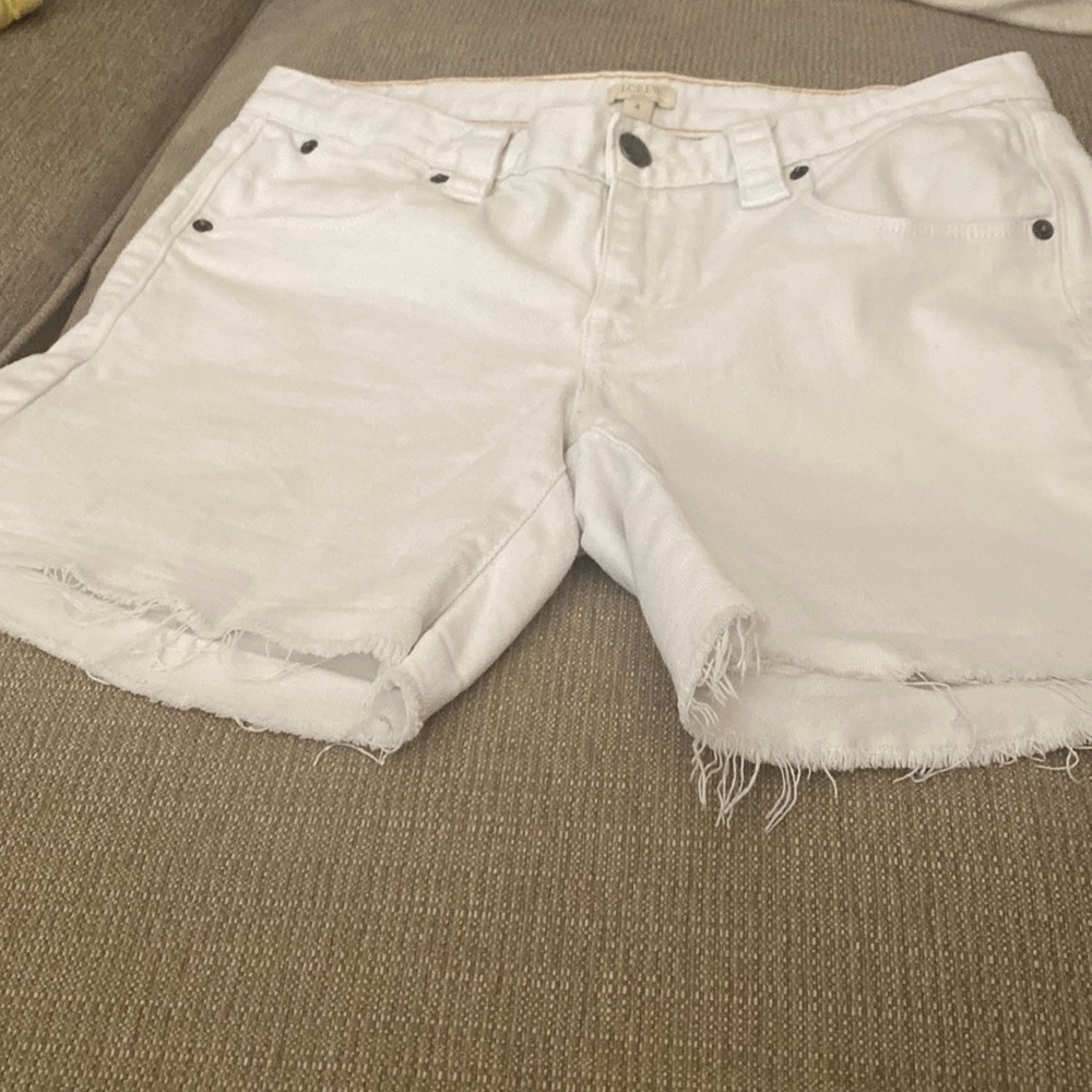 J.CREW stretch cut off shorts